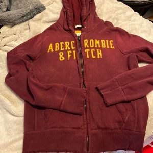 Abercrombie and Fitch red sweatshirt